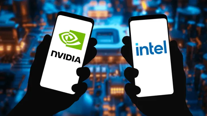 Nvidia, Intel'in %4 hissesini satın alarak yapay zeka işbirliği başlatıyor.