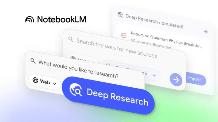 NotebookLM'e Gemini Derin Araştırma Özelliği Geliyor