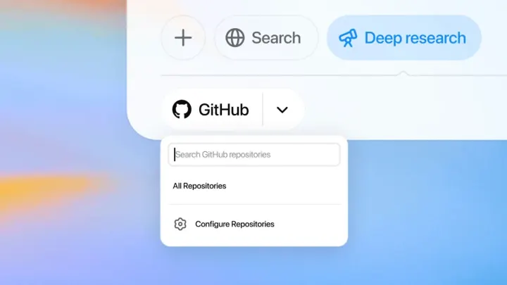 "ChatGPT Deep Research, GitHub entegrasyonunu başlattı."