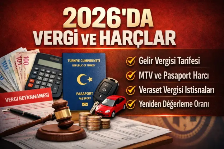 2026 Yılında Vergi ve Harçlar Güncellendi: Yeni Tutarlar Resmi Gazete’de Yayımlandı