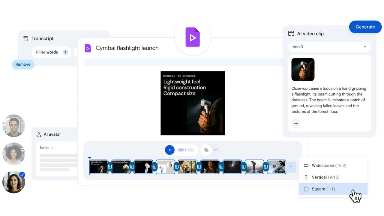 Google, yapay zeka destekli video editörü Vids'i ücretsiz olarak kullanıcıların erişimine sundu.