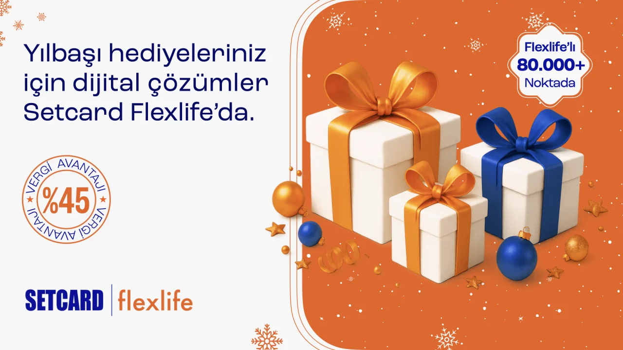 Setcard Flexlife, yeni yıl döneminde şirketlere dijital hediye alternatifleri sağlıyor.