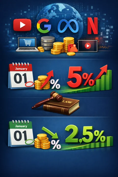 Dijital Hizmet Vergisi Oranlarında İndirim